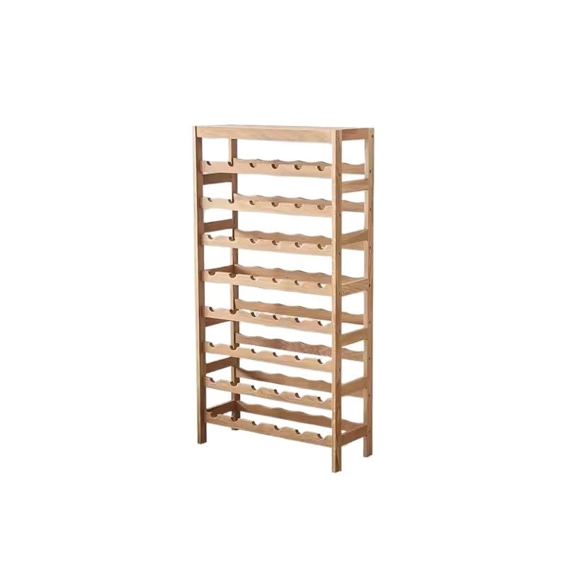 Soporte para Botellas de Vino de Madera Sólida 8 Pisos