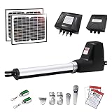 TOPENS AT6131S Solar Single Swing Gate Opener Medium Duty Automatic Gate Motor for Single Swing Gate