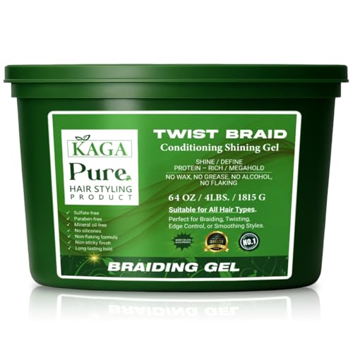 KAGA Pure O Natural Neatbraid Beauty Professional Conditioning Shining Gel 64oz / 4LB
