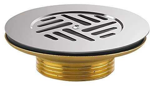 Bonde laiton à grille plate pour évier grès - Valentin