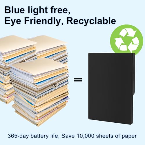 Lavagna da Scrittura LCD Adulti, Czemo14.3 pollici Pieghevole Tablette d’écriture per Ufficio con Linee Monocromatiche da 0,5 mm, Lavagna LCD per Appunti, Memo, Agenda, Schizzi, Calcoli - 6