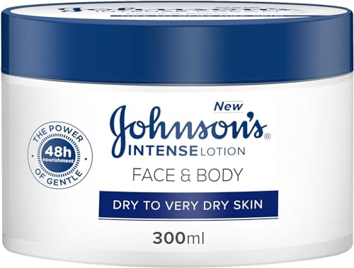 Johnsons Intense Face and Body Cream 300ml Dry To Very Dry Skin Intense Nourishment Clinically Proven Formula Penetrates Deep Into The Skin And Provides Up To 48 Hours Of Nourishment