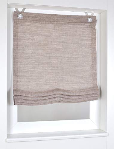 Raffrollo/Ösenrollo Skagen Taupe Marc Öse K ca. 100 * 130 cm Cover