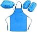 FACAIA Kit Kids 'Chef Kit - Kids Cuisine Cadeau Cayset avec Tablier De Chapeau De Chef Tablier De Cuisson pour La Cuisson (Bleu Ciel)