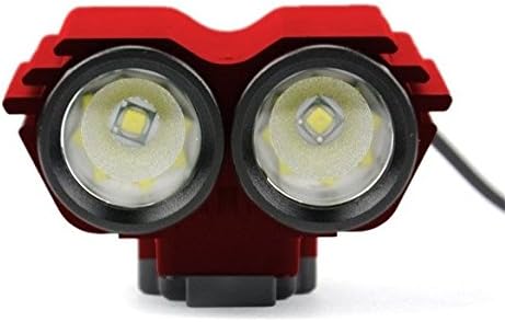 Cibo 2000LM LED Torch Lamp Bicycle Dual Head Flashlight Cycle Bike 2 CREE Headlight