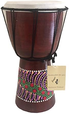 Djembe Drum Bongo Congo African Wood Drum - MED SIZE- 12" High - Professional Sound - NOT MADE IN CHINA
