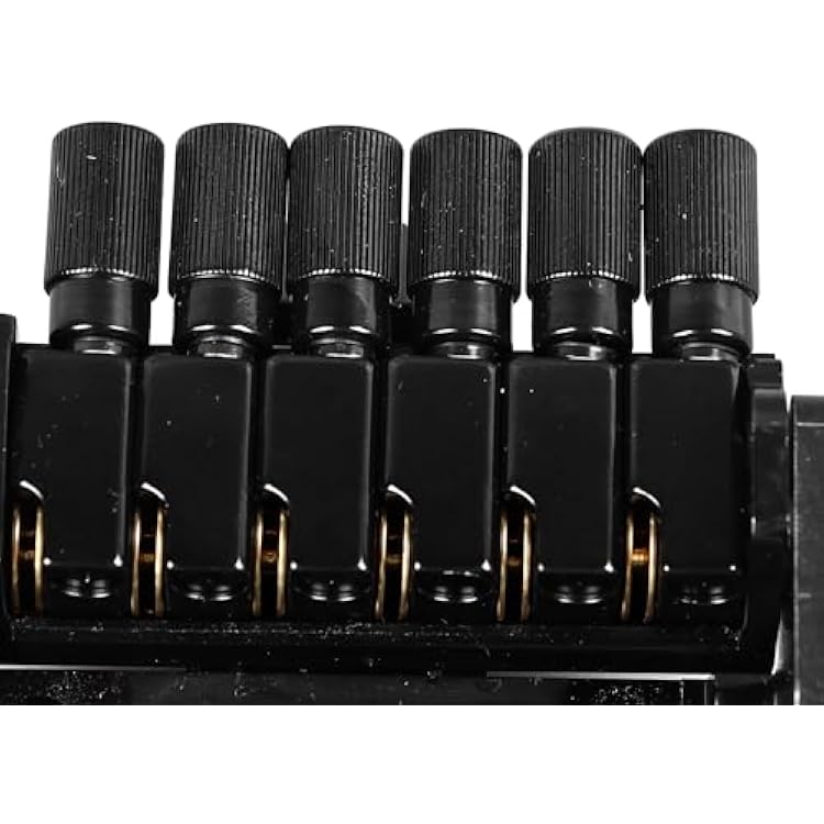 Headless Guitar Bridge Set, Tailpiece Roller Nut Tremolo Rocker Electric Replacement Parts