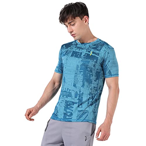 Image of Campus Sutra Men Polyester Regular Fit T-Shirt