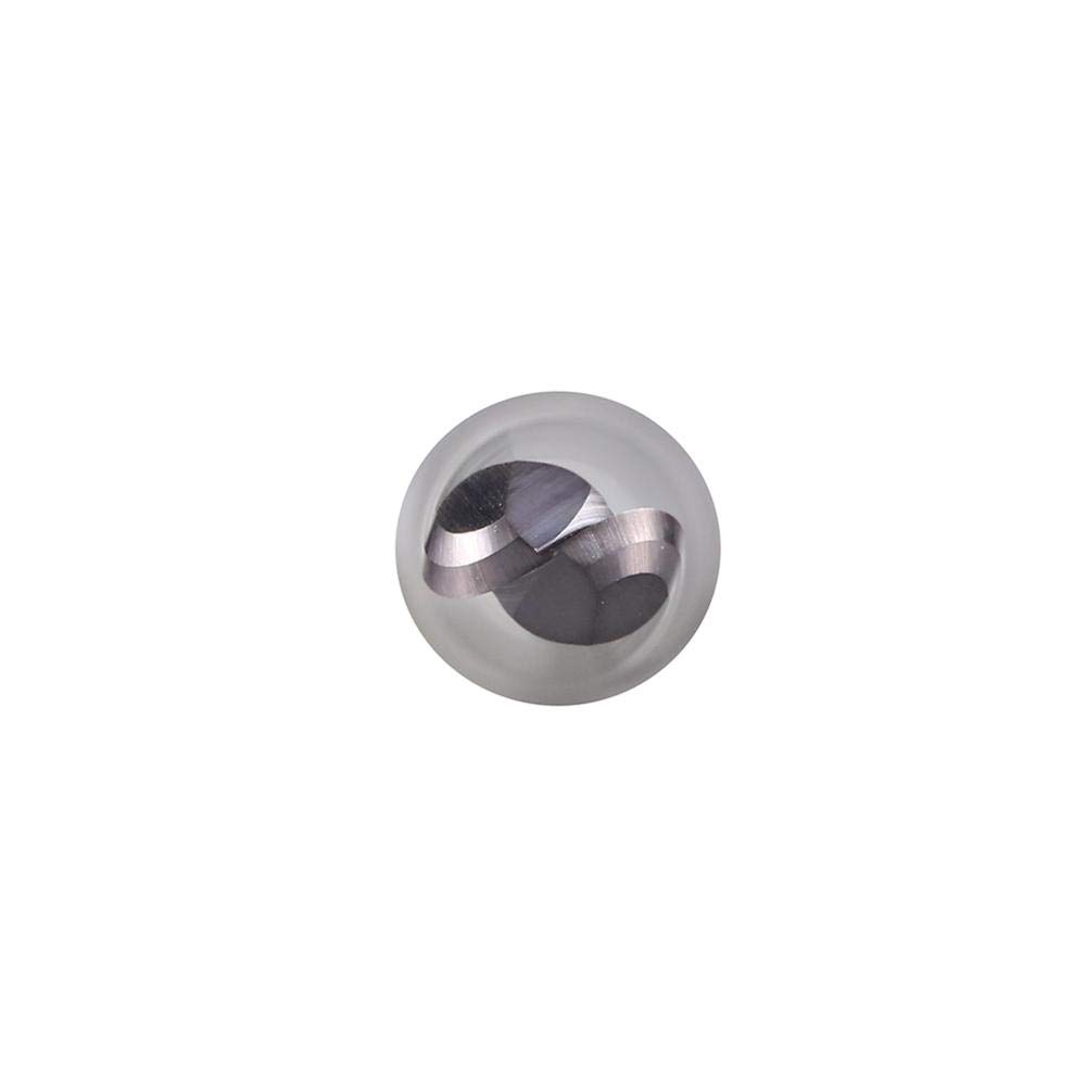 Fresa conica a testa sferica, Fresa conica a punta sferica R0.25-R2 3.175-8mm Carburo TiAlN 2 scanalature(R2.0-47-D8-100)