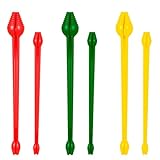 6 Pcs Fish Hook Remover Tool Snelled Fishing Hook Disgorger Plastic Unhook Extractor Tool for Fishing Gear Accessories 2 Different Sizes