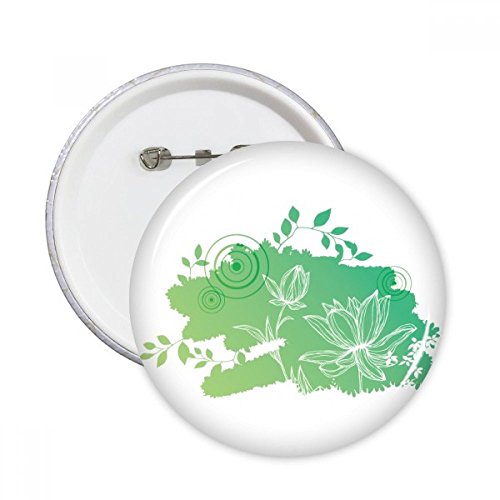 Badge bouton fleur de lotus idéal pour personnaliser un sac à dos ou une veste en jean