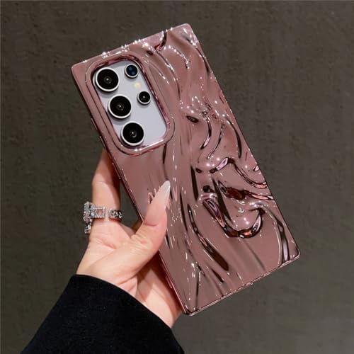 Coque silicone Samsung S25 Ultra texture météorite brillante et flexible