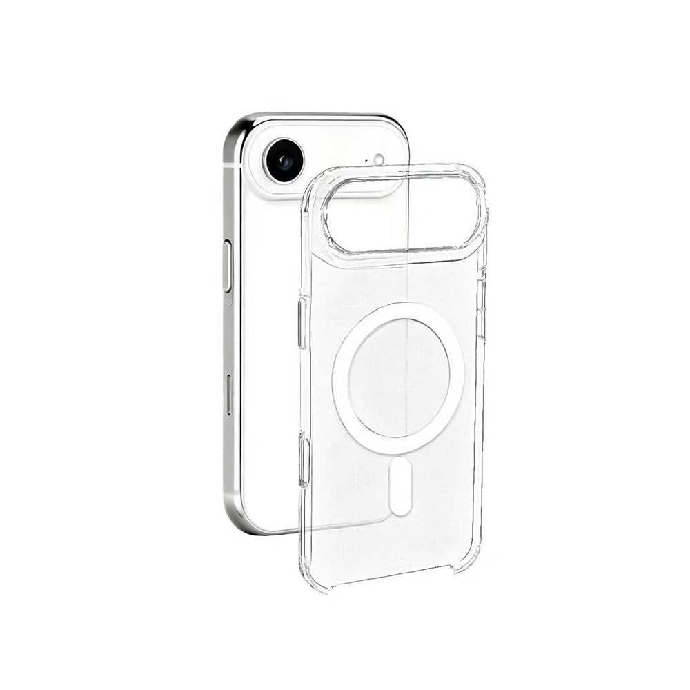 Zore Apple ile uyumlu iPhone 17 Air Kılıf IC Çipli Zore Wireless Şarj Özellikli Şeffaf Orjin Kapak Şeffaf