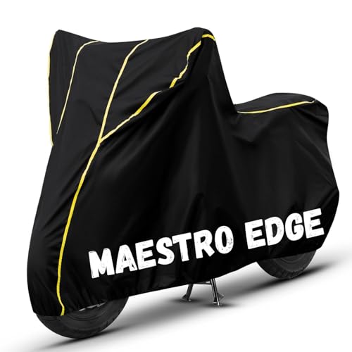 Image of Bike Cover for Maestro Edge 100% Waterproof, Dustproof & Scratch Resistant| Fully Bottom Elastic UV Resistant Heavy Duty Body Cover | All Weather Outdoor Use