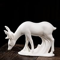【美品】ビンテージ　鹿　子鹿　陶器　置物　インテリア　工芸品　美術品　A2581 Vintage Ceramic Deer Object/ビンテージ 陶器製 鹿 オブジェ