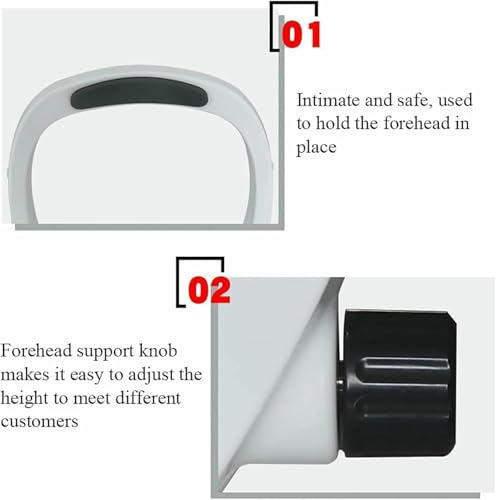 Mentonnière optique et appui-front réglable pour fatigue visuelle - 4