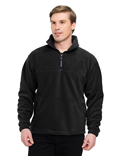 Tri Mountain 7550 Viking Anti-Pilling Panda Fleece, Black / Black, Small