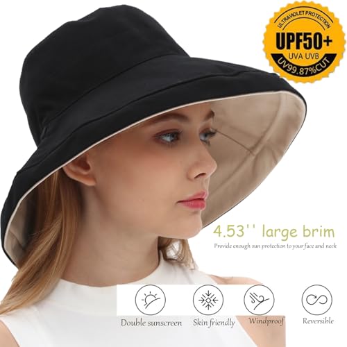 Sombrero de verano reversible para mujer miniatura 4