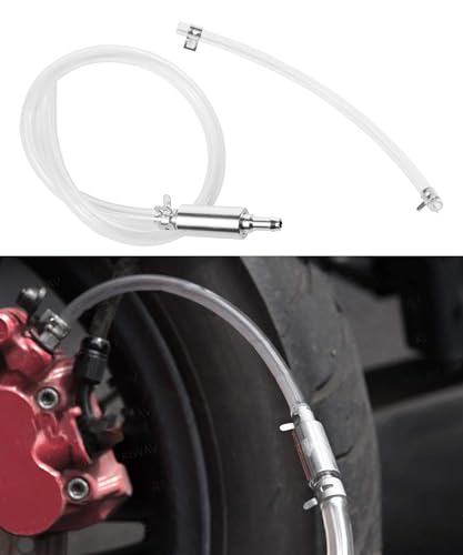Flaconi Purgador Frenos Moto,Sangrador de Frenos,Purgador de Freno Hidráulico,Manguera Purga del Freno del Aluminio y Caucho Herramienta Descarga de Freno,Manguera de Purga de Frenos,para Coche Moto
