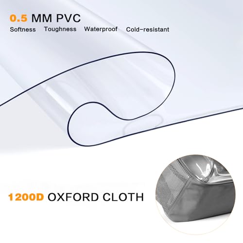 Image of PAMANO Clear Backpack, Heavy Duty Transparent Reinforced Bottom See Through for College, Travel Work Security