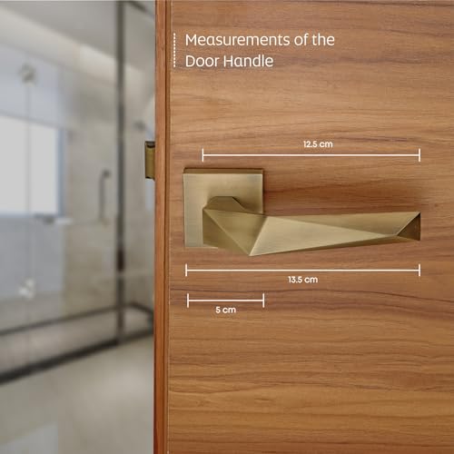 LAPO Heavy Duty Door Locks for Bathroom Door Lock, Balcony Store Room Keyless Pull Handlesets with Baby Latch for Home, Office, Hotel | Antique Finish | -(3 Years Warranty, Ro - 126)