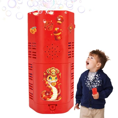 Soplador automático de burbujas de 10 agujeros portátil con luces