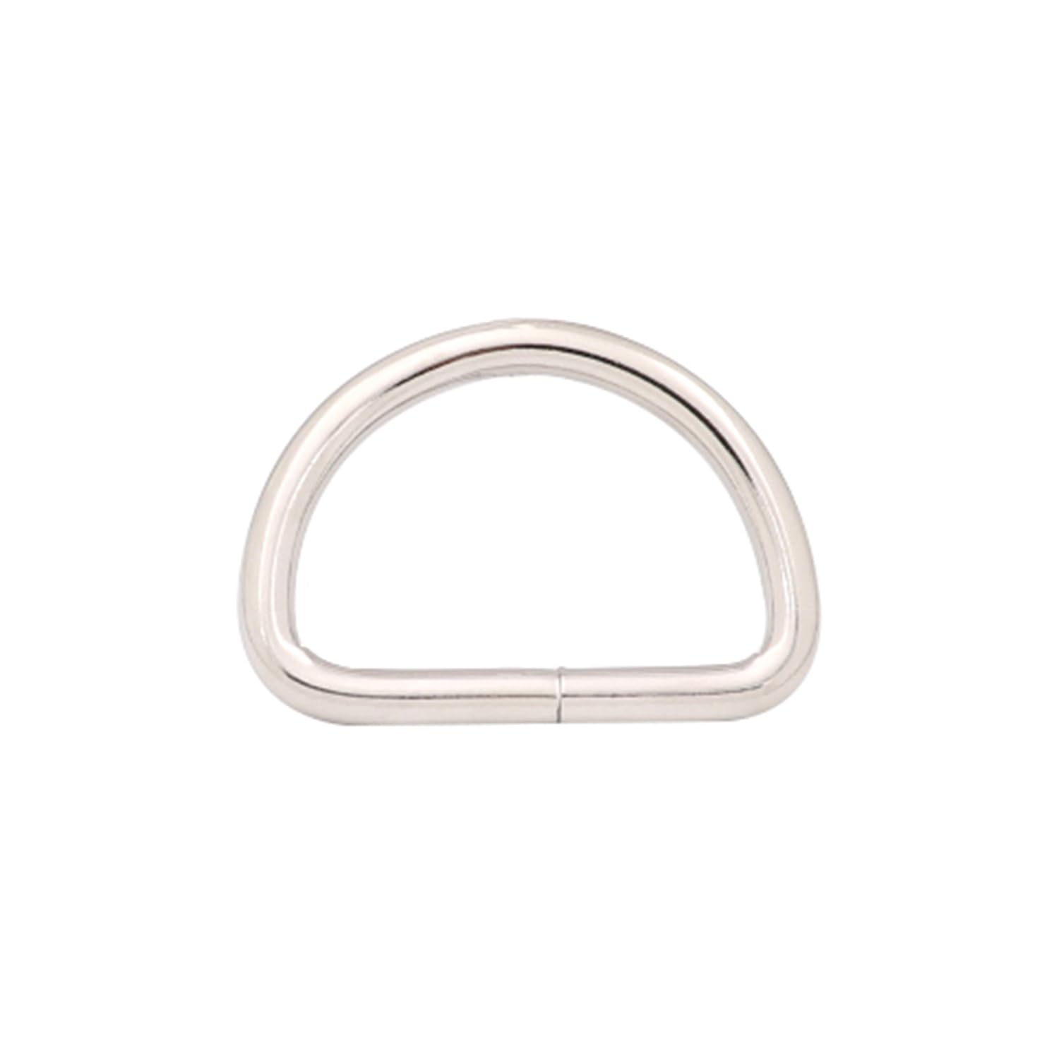 Wuuycoky Unisex Silvery 1.25" Inner Diameter D Rings Buckles D-Ring Non-Welded For Webbing Strapping Pack Of 10