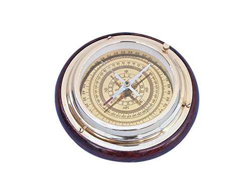 Handcrafted Model Ships Brass Directional Desktop Compass - 6
