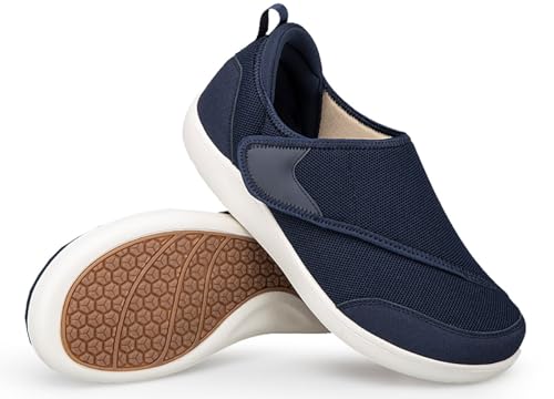 Gaatpot Zapatos Diabéticos para Hombre Mujer Extra Anchas Zapatillas Ortopédicos Terapéuticos para Neuropatía Calzado para Edema Artritis Ajustable Azul oscuro 45 Gaatpot Zapatos Diabéticos para Hombre Mujer Extra Anchas Zapatillas Ortopédicos Terapéuticos para Neuropatía Calzado para Edema Artritis Ajustable Azul oscuro 45