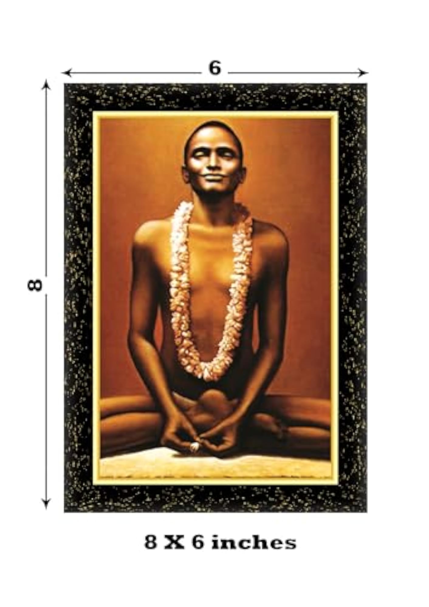 Bhagawan Nityananda Laminated Photo Frame for Wall, Gift Painting