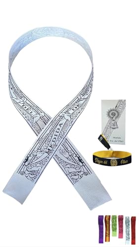 Genérico Pulsera/Cinta Original Virgen del Pilar (Blanco)