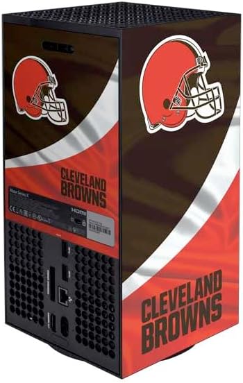 Skinit Decal Gaming Skin Compatible with Xbox Series X Bundle - Officially Licensed NFL Cleveland Browns Design