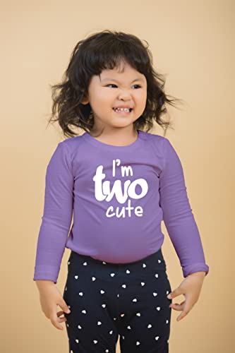 Image of 2nd Birthday Outfits for Toddler Girls im Two Cute Shirt Girl 2 Years Old Second Birthday