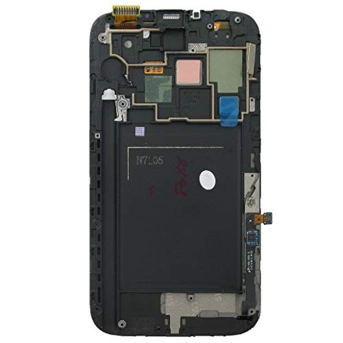 Écran LCD avec châssis pour Galaxy Note II N7105 blanc - 3