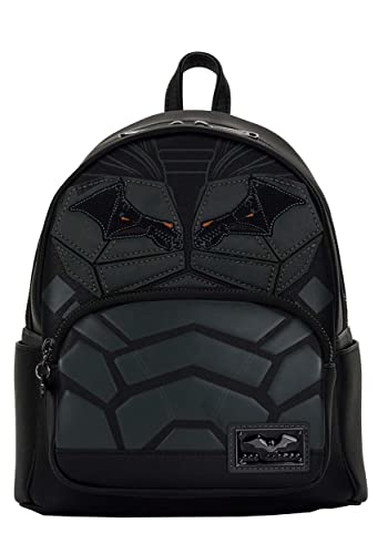 Loungefly Women's Dc The Batman Mini Backpack, Schwarz/Anthrazit, One Size