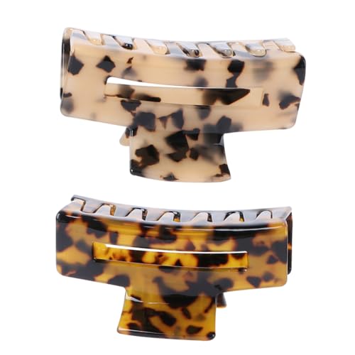 VINTORKY 2個 ???古醋酸板材大号气?抓? レディースヘアアクセサリー おしゃれ髪留め 強力ヘアクロー 日常 パーティー対応