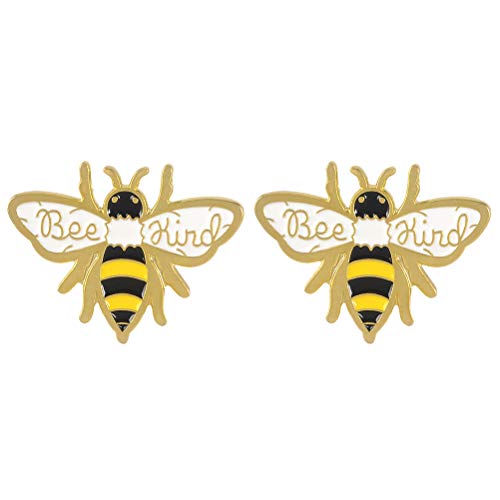 PRETYZOOM 2 peças adoráveis broches em forma de abelha, grampos de seio, acessórios de decoração de