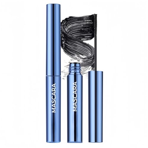 Mascara Noir pour Cils Clairsemés, Mascara Résistante à l’Eau avec Petite Brosse, Résiste aux Taches & Tenue Longue, Volume, Léger & Sans Paquets