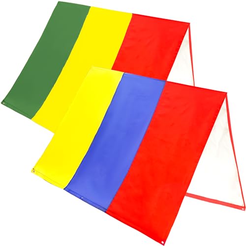 2 Pack Swingset Replacement Tarp Playground Wooden Sunshade Canopy Waterproof UV Protection Cover Playground Roof, 52