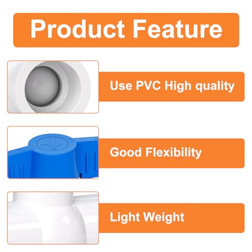 Válvula de bola de PVC GASHER 1-1/2: control de flujo ideal para tu piscina 5