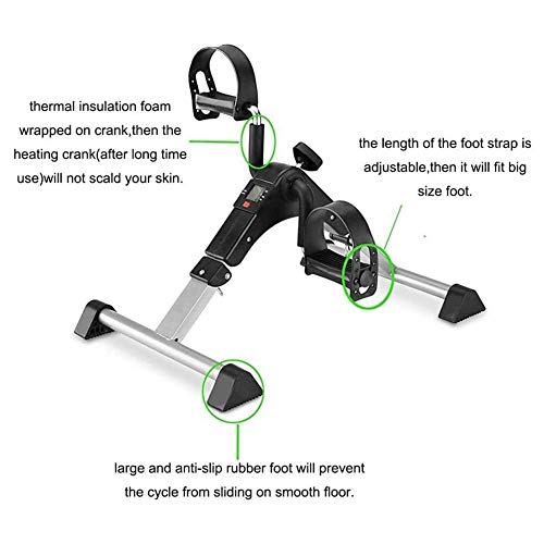 Ejercitador de pedal para piernas y brazos bajo escritorio miniatura 2