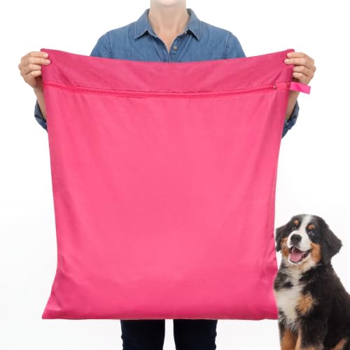 Bolsa de lavandería para mascotas Mellbree saco lavadora antipelos para mantas de animales 2
