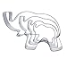 Elephant Cookie Cutter Shapes Set Stainless Steel Elephant Shaped Cookie Molds, 4 Counts by GOCROWN