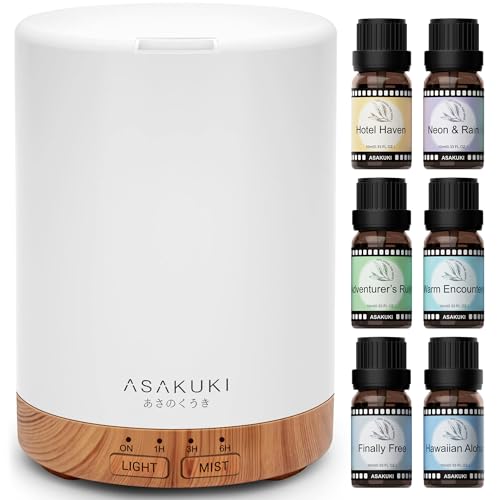 Difusor aromático eléctrico con set de aceites esenciales miniatura 1