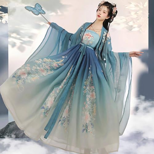 Robe Dynastie Tang ample masquant les formes - Style chinois élégant
