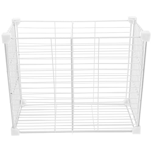 LOLIPPYY Organizer per Frigorifero e Congelatore Divisorio a Griglia in Metallo Cestino Doppio da 30 CM Contenitore per Alimenti e Snack Set Modulare per Organizzazione Interna