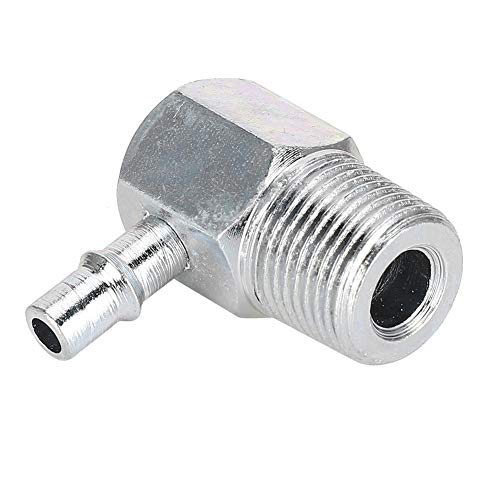 Intake Manifold Joint, Aluminum Alloy Intake Manifold Vacuum Fitting 90° 3/8Npt-1/4 Hose Nipple Car Modification 4535Z #TOP5