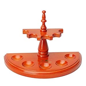 Rosewood Tobacco Pipes Stands Rack Shelf Stand Holder Rack for 5 Pipes FA0007