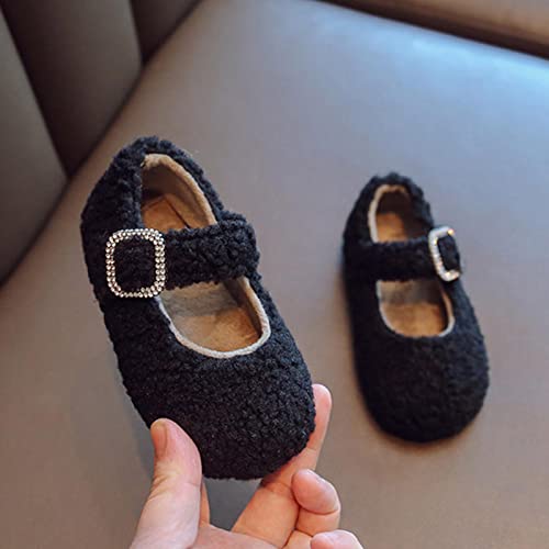 Fashion Winter Children Boots Girls Flat Cotton Shoes Plush Warm Water Rhinestone Buckle Strap Girl Toddler Boots4