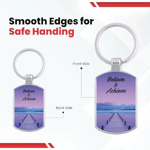 Image of Premium Printed Metal Keychain for Men & Women | High-Definition Artwork Print | Durable Key Ring for Car, Bike, Home & Office Keys | Stylish Decorative Key Holder Gift